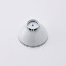 高台花 お茶わん ブルー