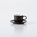 ONEST デミタスカップ&ソーサー こげ茶マット